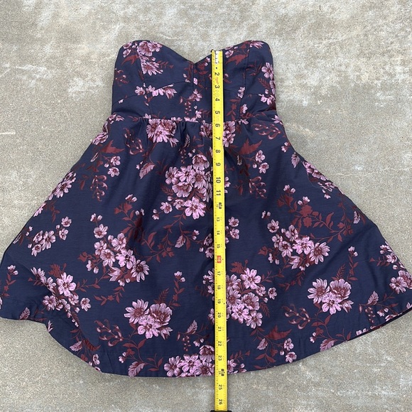 Free People Matilda Floral Mini Dress in Navy Combo - Picture 6 of 8